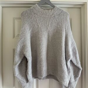 H&M Soft Gray Cowl Neck Sweater